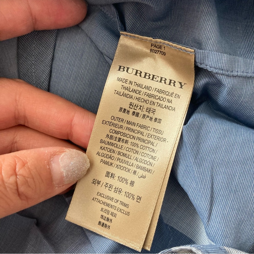 Burberry classic mini shirt dress NWT authentic - Picture 7 of 7